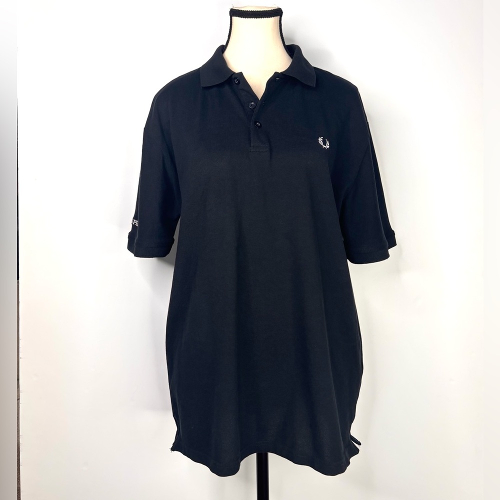 Fred Perry Black Polo with Laurel Logo XL